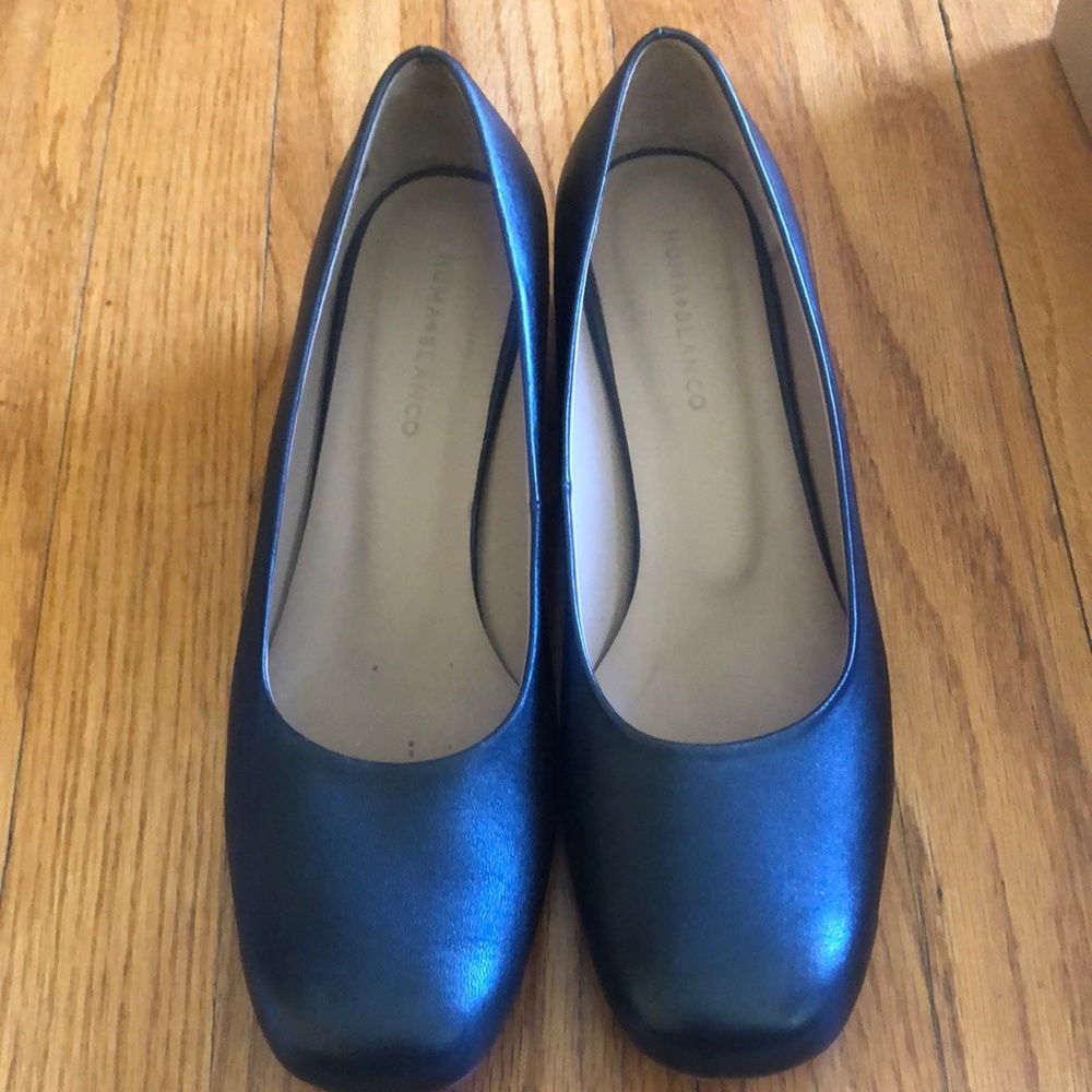 Huma Blanco size 38 Black Luisa Heels
